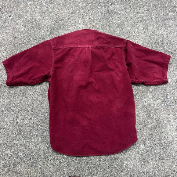 Vintage Field and Stream Brick Red Flannel Button Up Shirt Shacket XXL - Picture 4 of 7